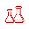 Conical-Flask-Red